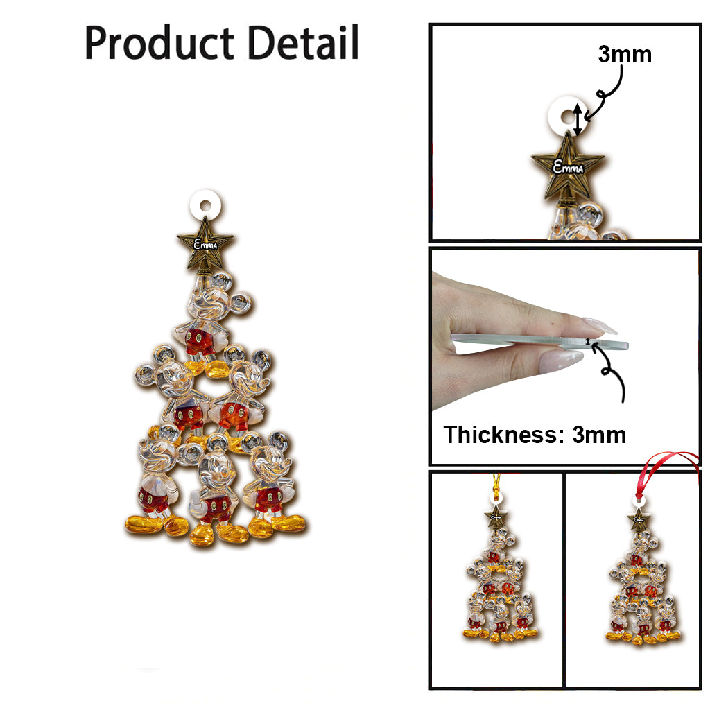 Merry Christmas - Personalized Mouse Ornament