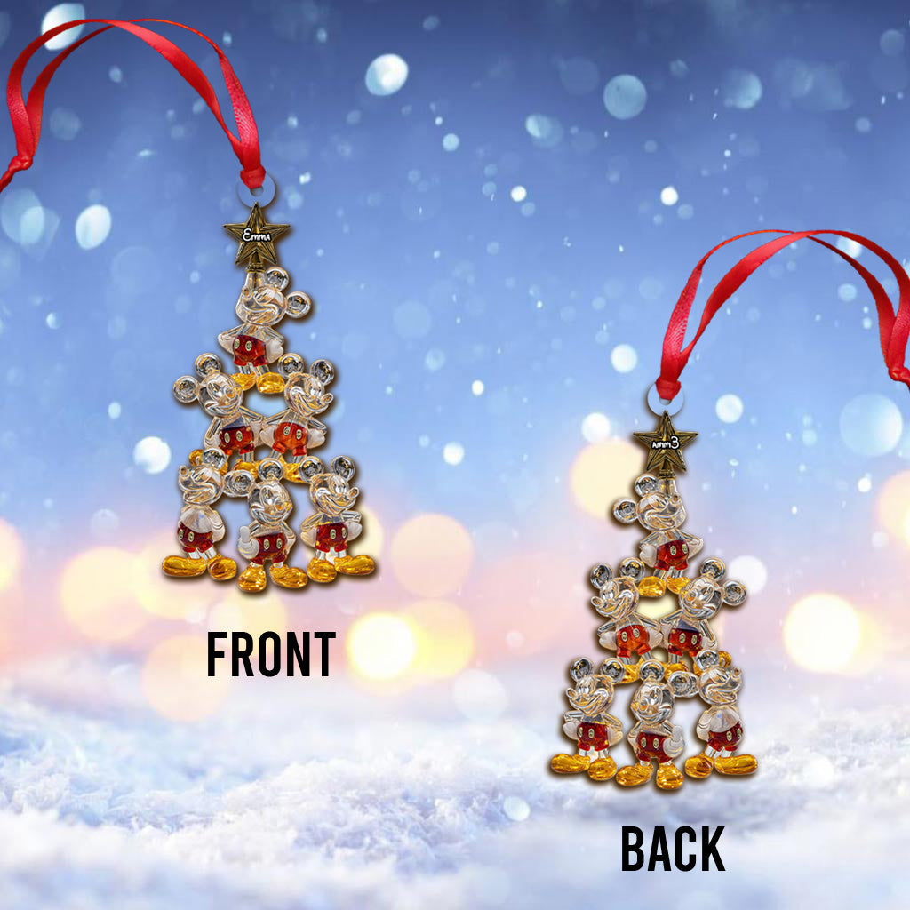 Merry Christmas - Personalized Mouse Ornament