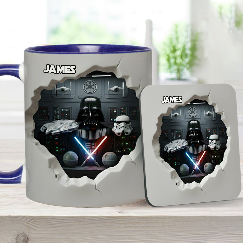 Welcome To The Dark Side - Personalized The Force Accent Mug