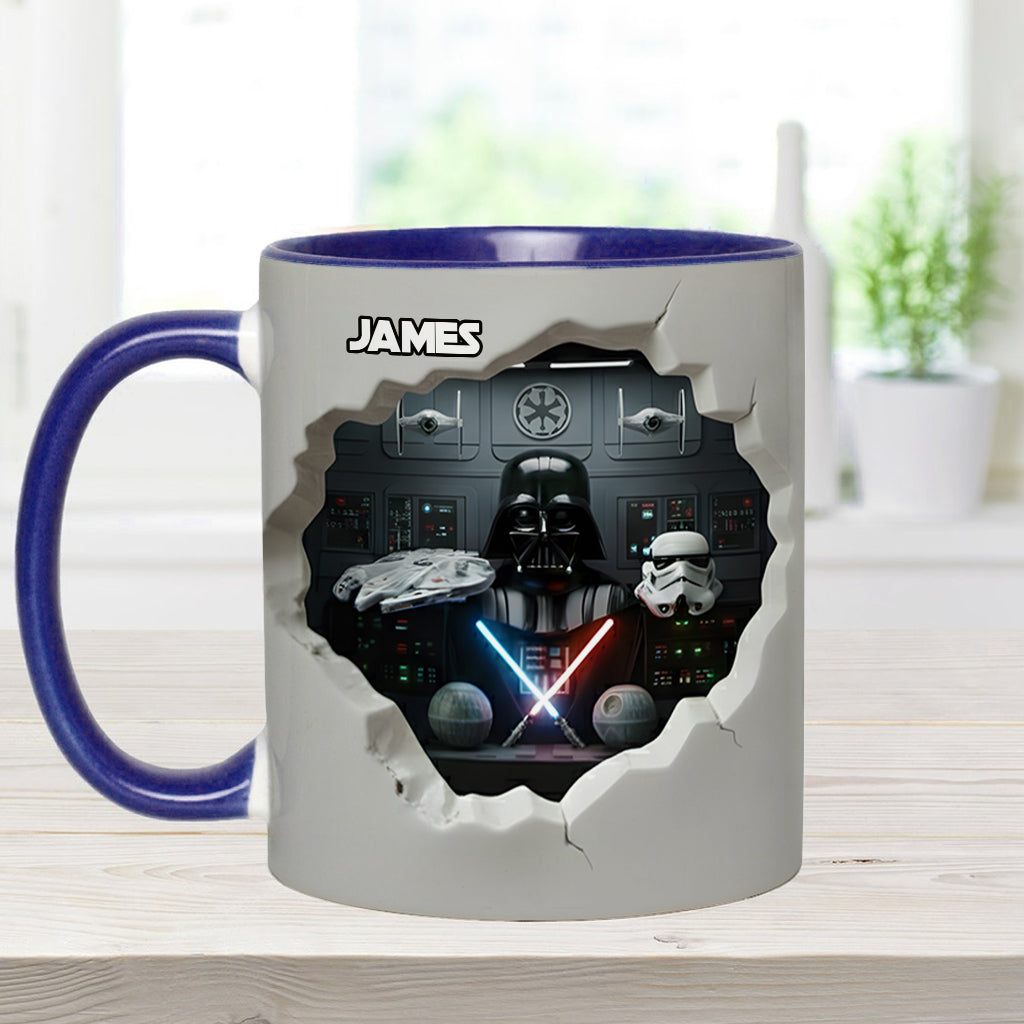 Welcome To The Dark Side - Personalized The Force Accent Mug