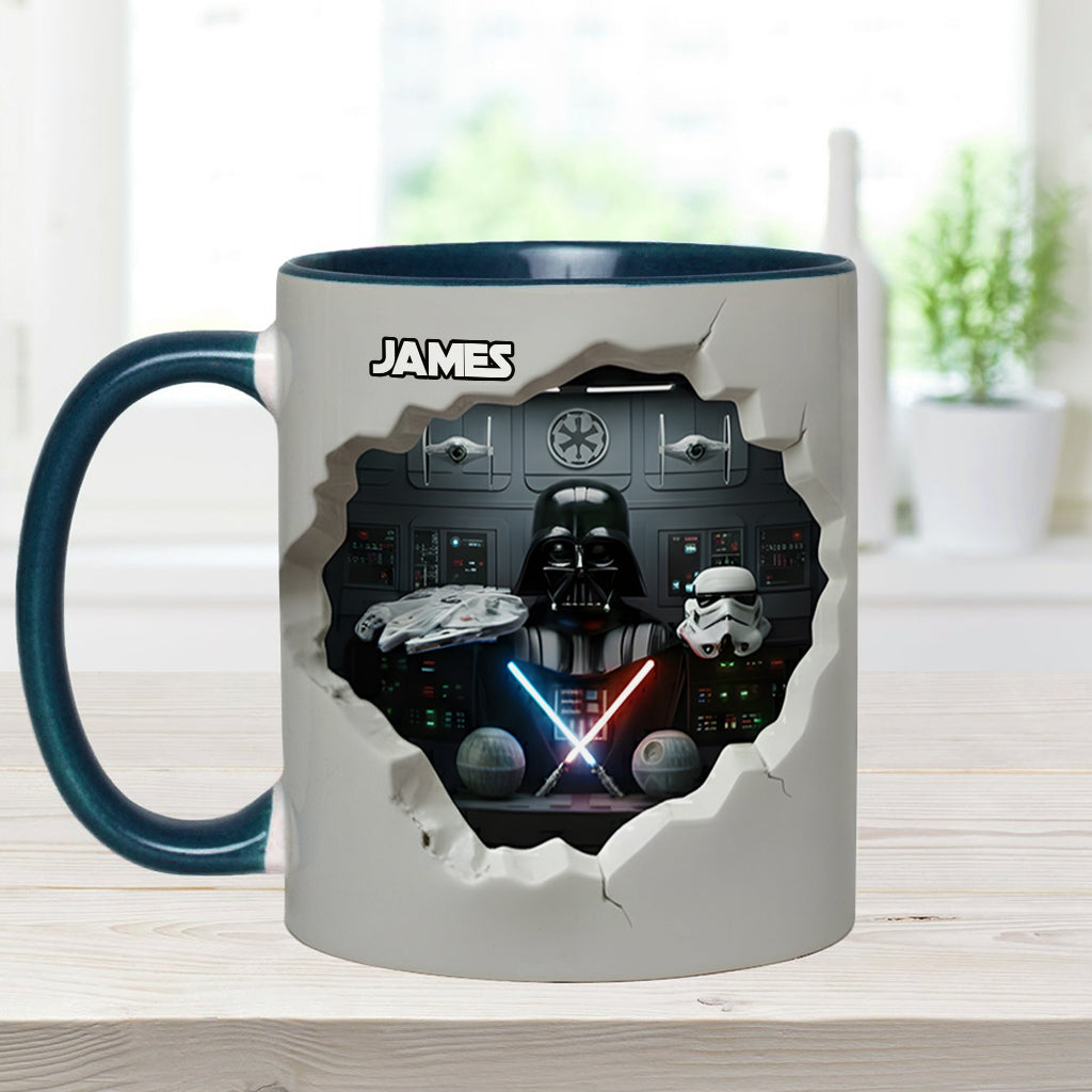 Welcome To The Dark Side - Personalized The Force Accent Mug