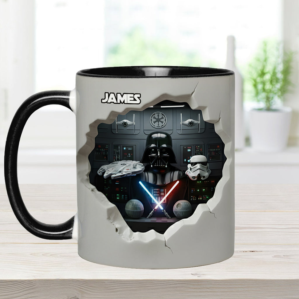 Welcome To The Dark Side - Personalized The Force Accent Mug
