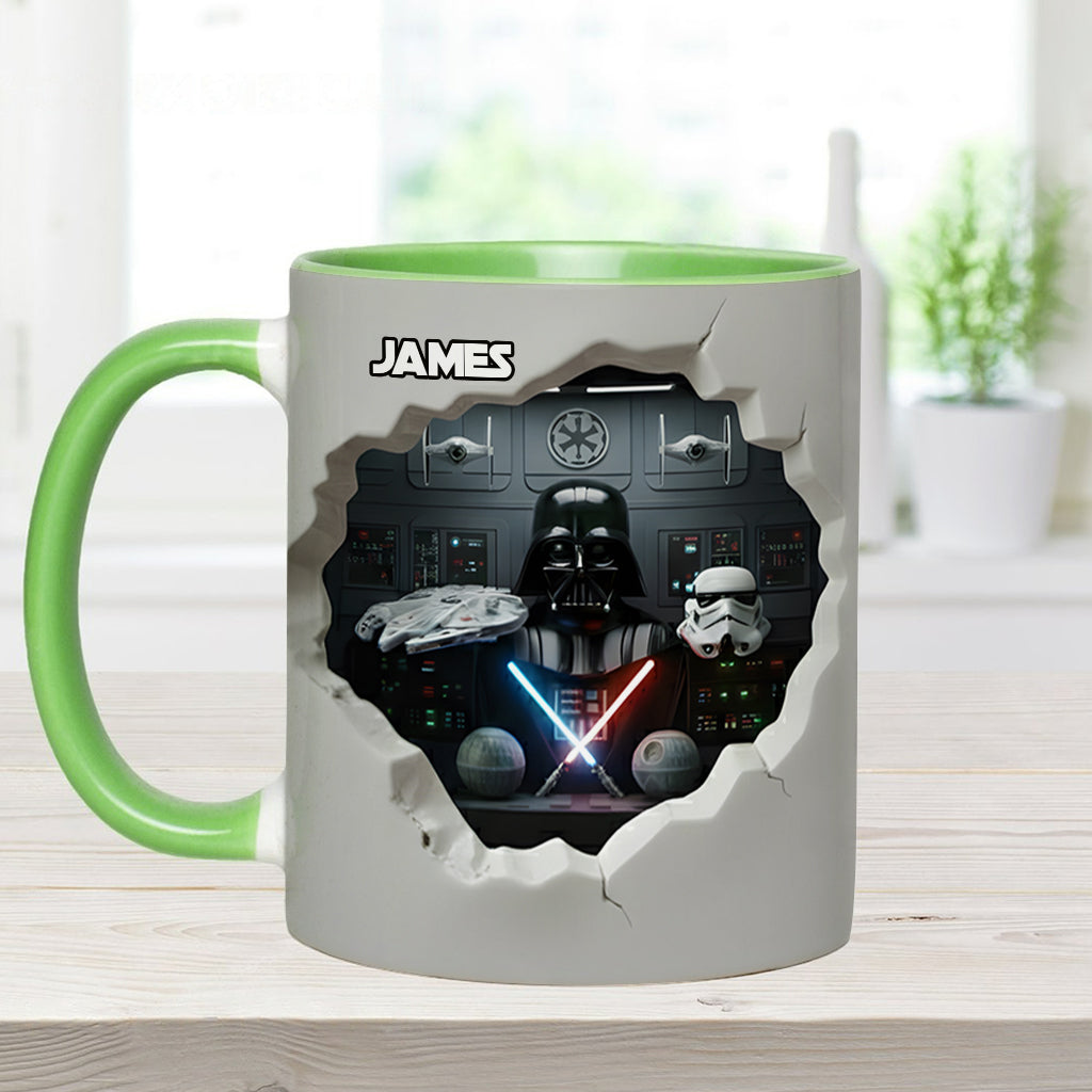 Welcome To The Dark Side - Personalized The Force Accent Mug