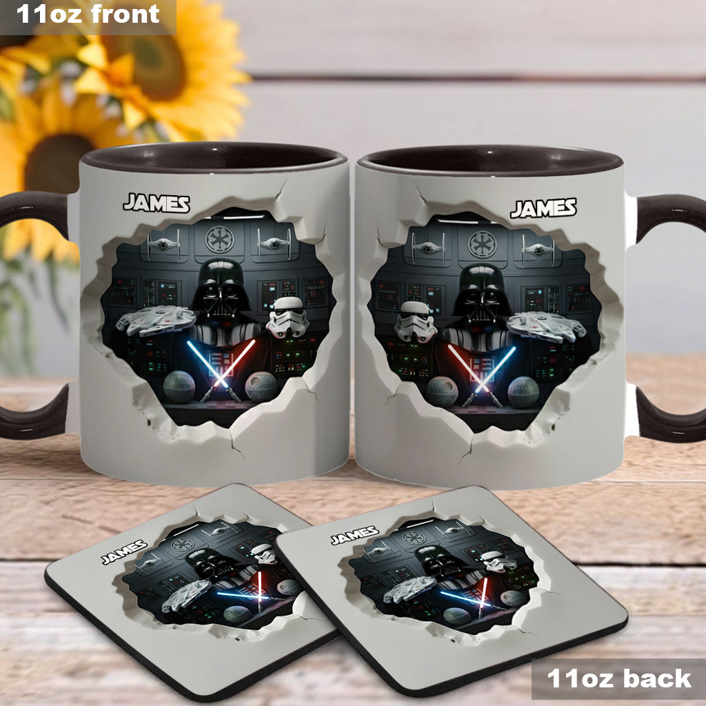 Welcome To The Dark Side - Personalized The Force Accent Mug