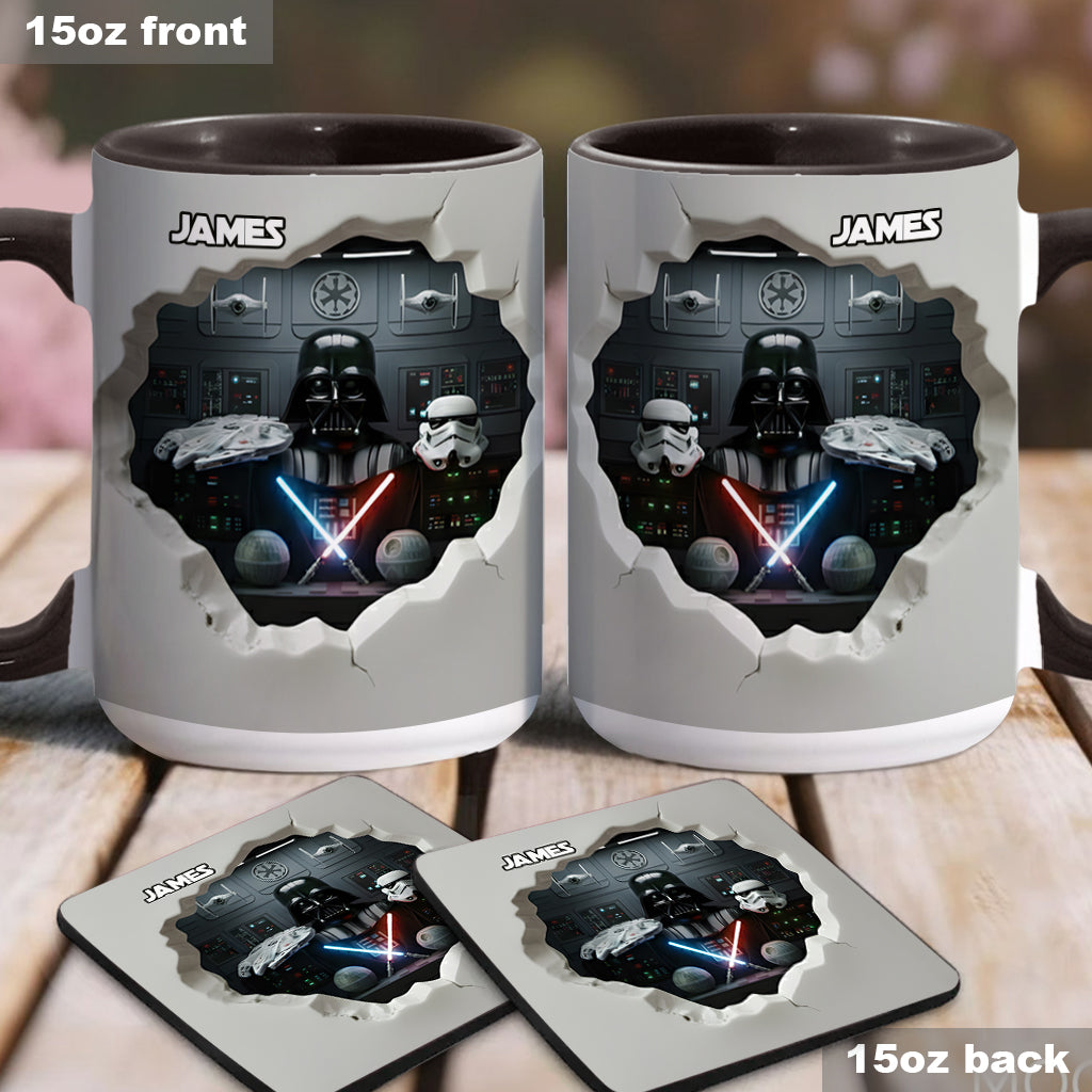 Welcome To The Dark Side - Personalized The Force Accent Mug