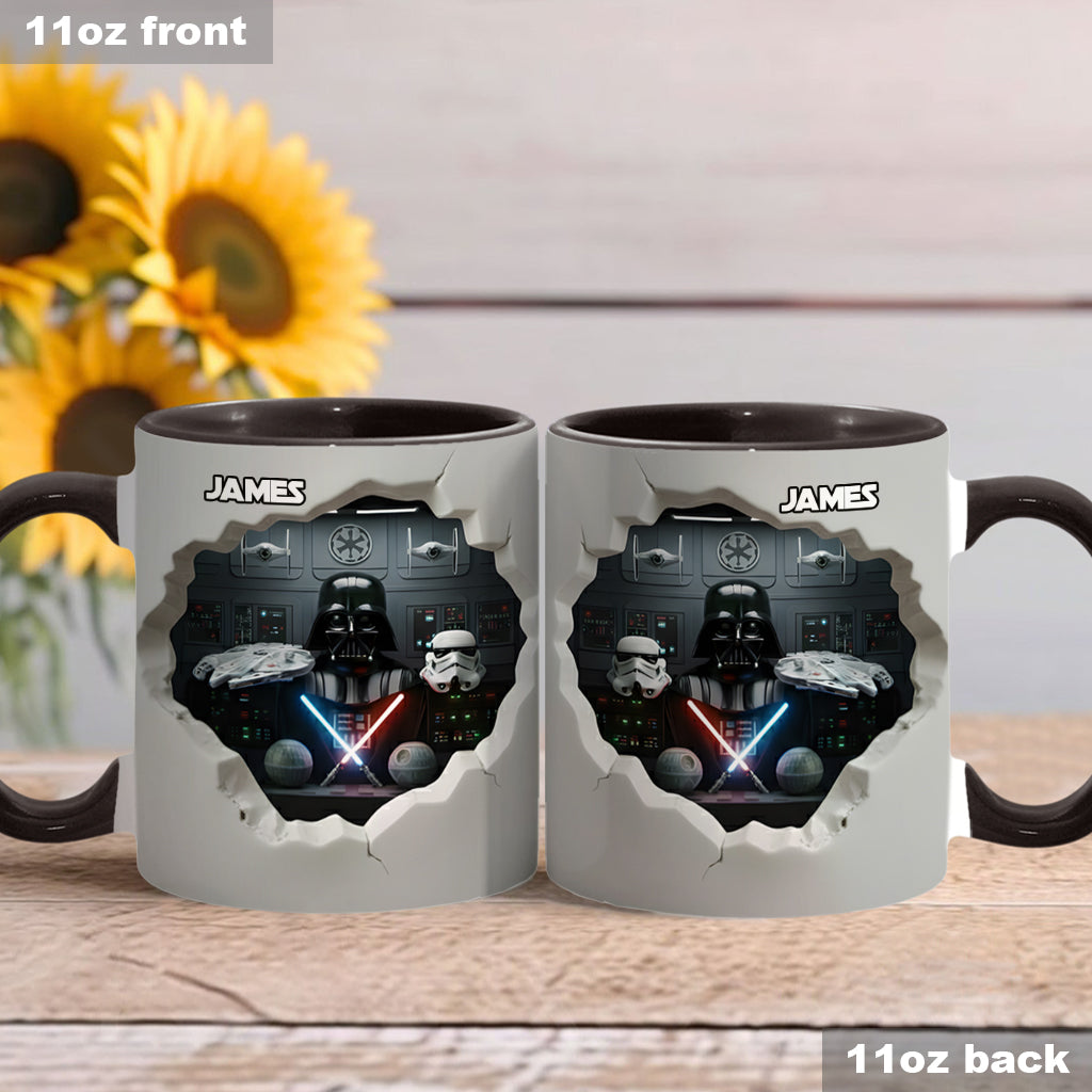 Welcome To The Dark Side - Personalized The Force Accent Mug