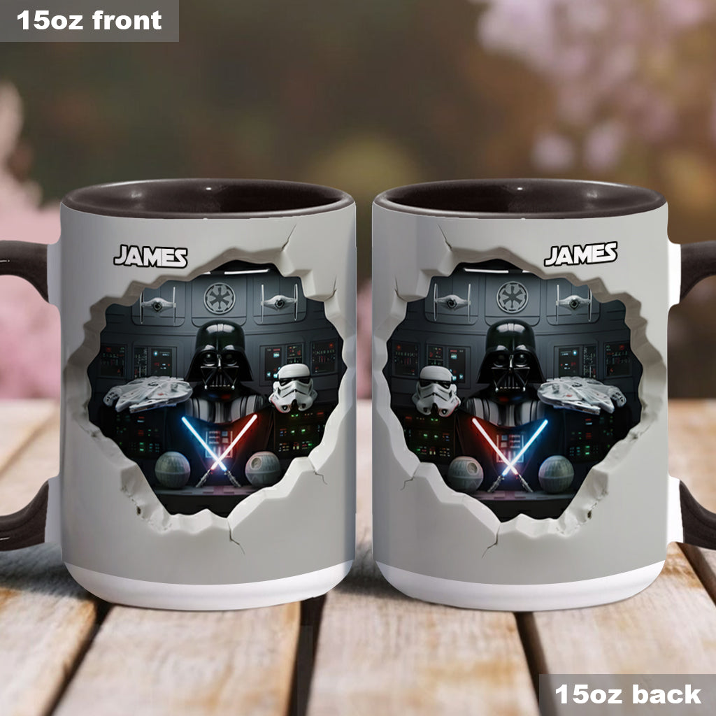 Welcome To The Dark Side - Personalized The Force Accent Mug