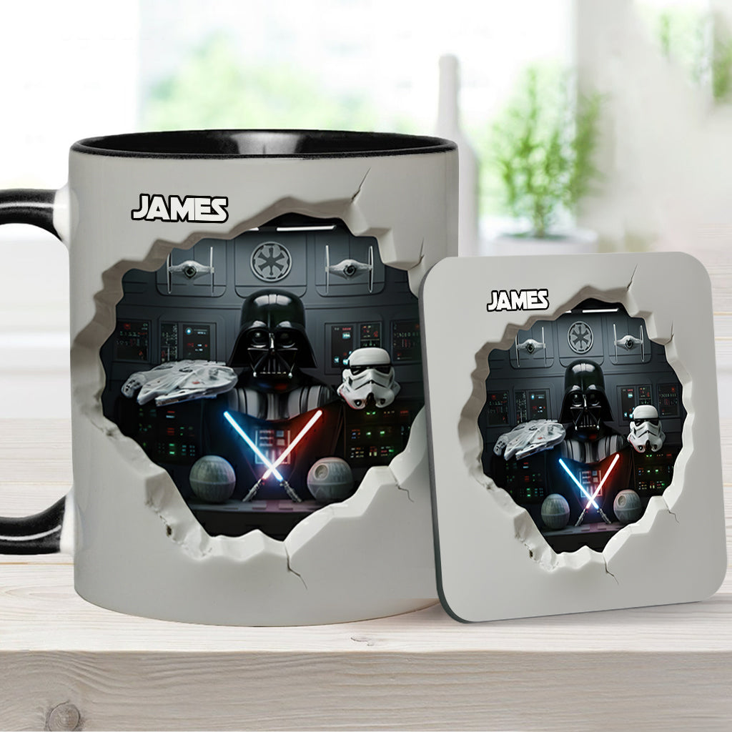 Welcome To The Dark Side - Personalized The Force Accent Mug