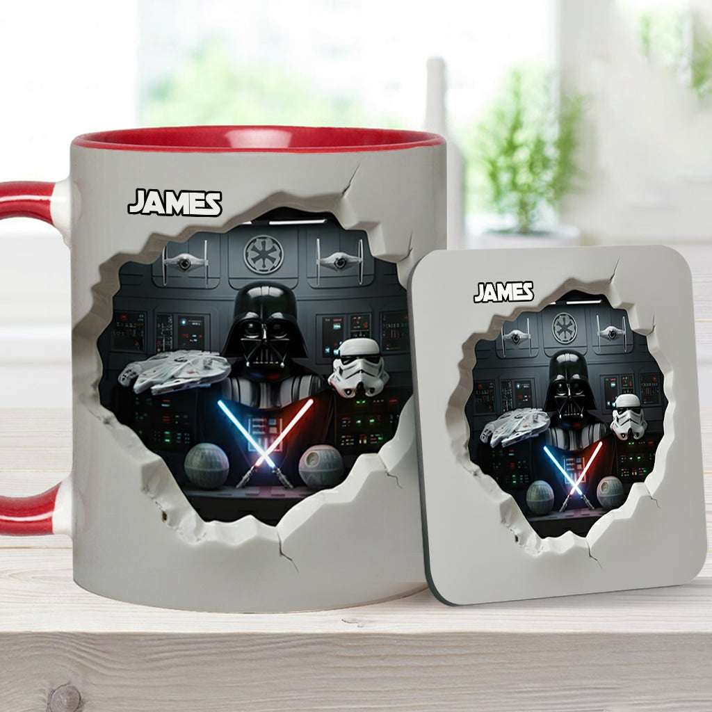 Welcome To The Dark Side - Personalized The Force Accent Mug