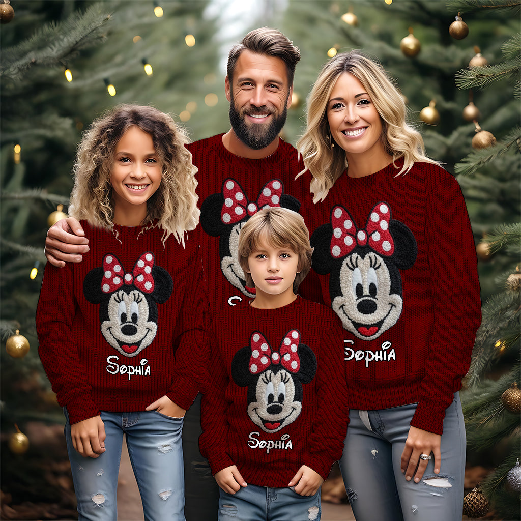 Magical Christmas - Personalized Mouse Ugly Sweater