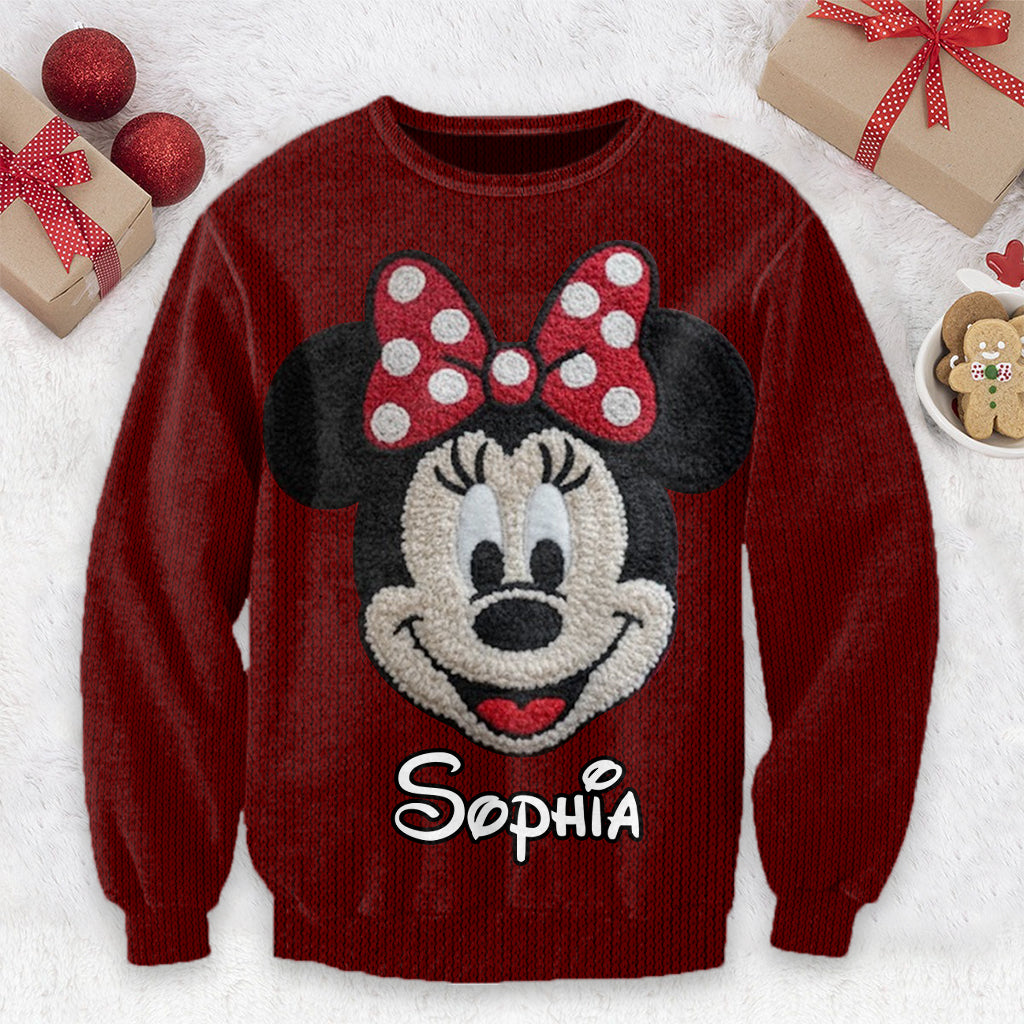 Magical Christmas - Personalized Mouse Ugly Sweater