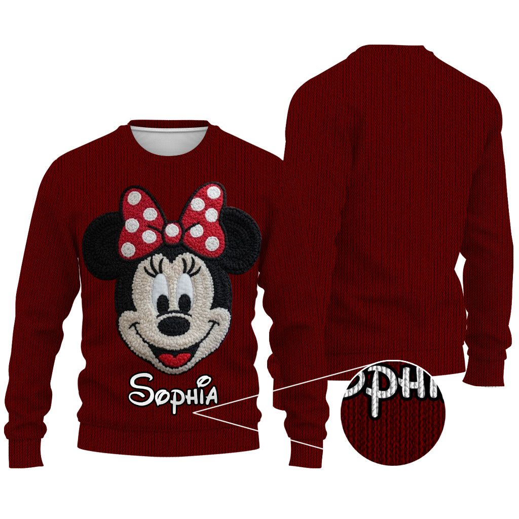 Magical Christmas - Personalized Mouse Ugly Sweater