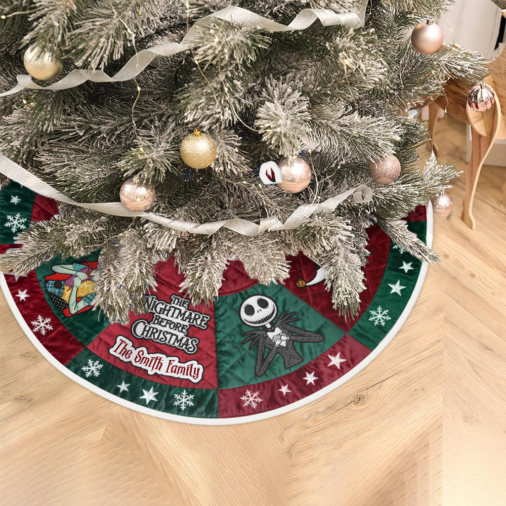 The Nightmare Before Christmas Tree Skirt - Personalized Nightmare Tree Skirt