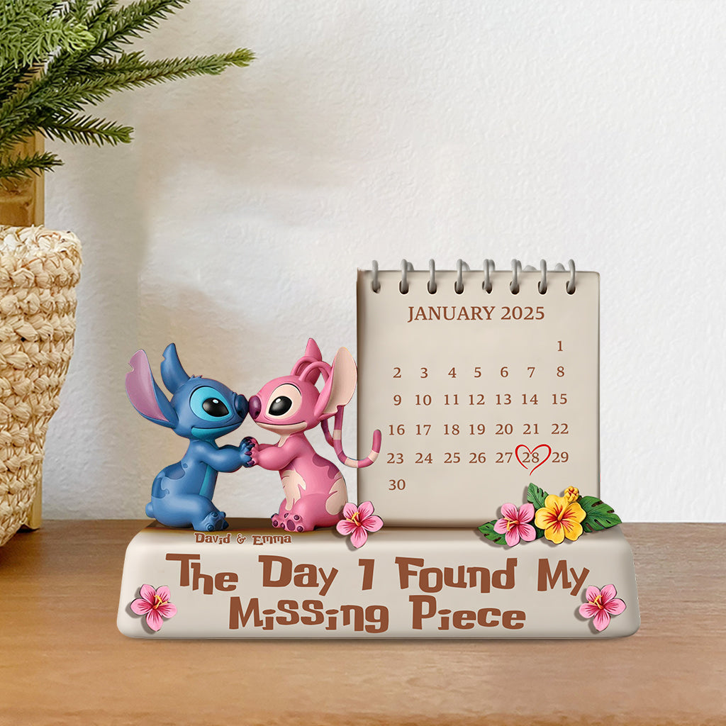 The Day I Found My Missing Piece - Personalized Ohana Custom Shaped Acrylic Plaque