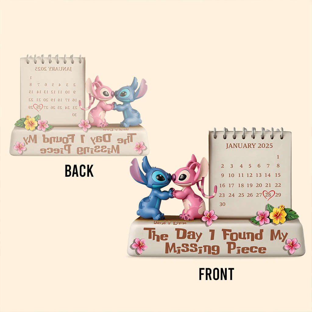 The Day I Found My Missing Piece - Personalized Ohana Custom Shaped Acrylic Plaque