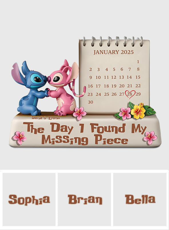 The Day I Found My Missing Piece - Personalized Ohana Custom Shaped Acrylic Plaque