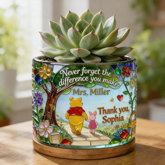Teacher Gift - Personalized Teacher Ceramic Plant Pot
