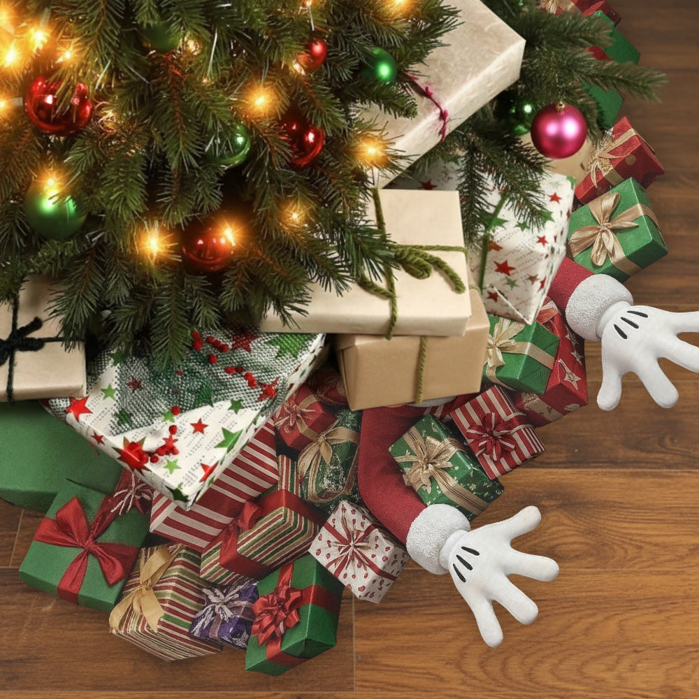 Sneaky Mouse Ears - Personalized Mouse Shaped Tree Skirt