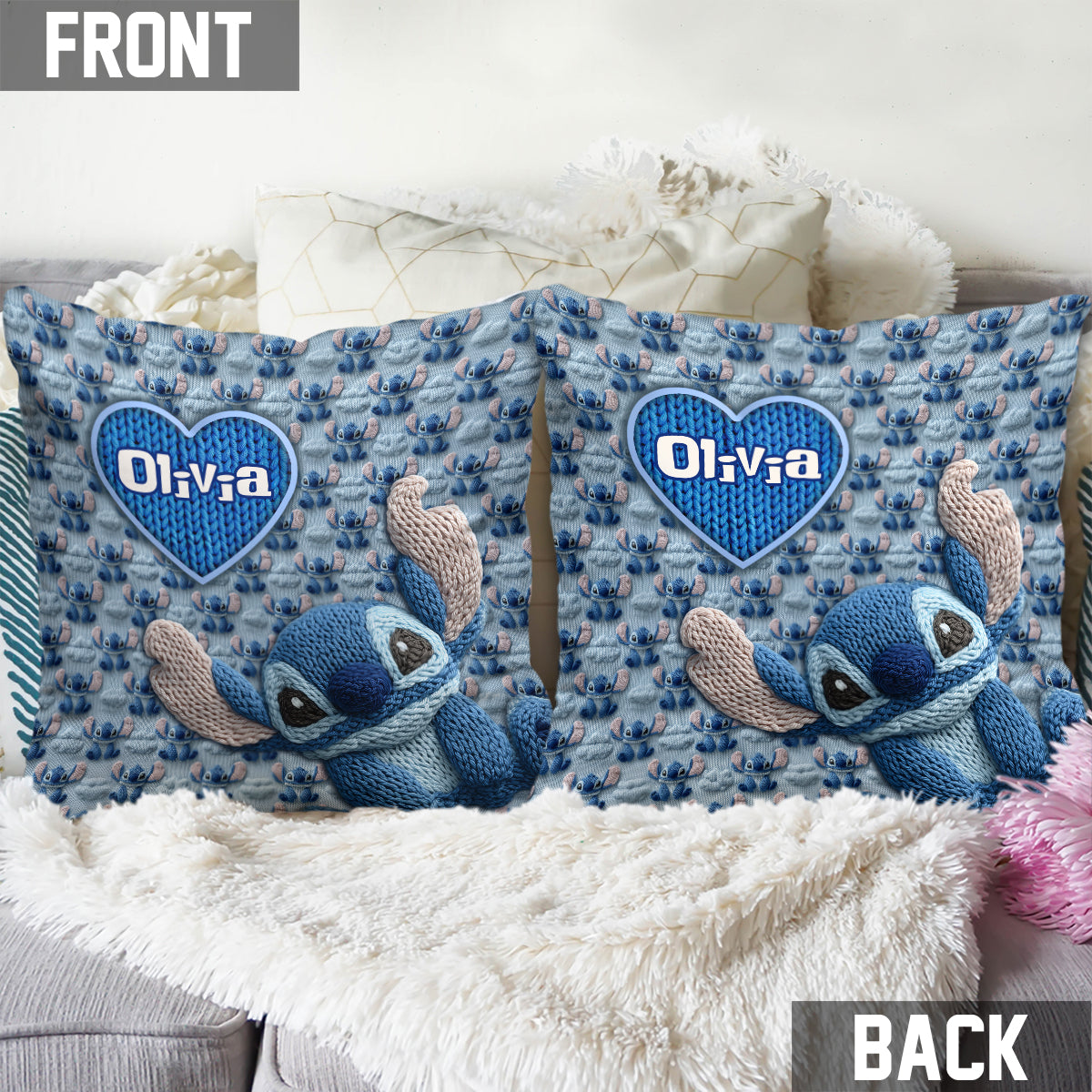 Ohana Means Family - Personalized Ohana Throw Pillow