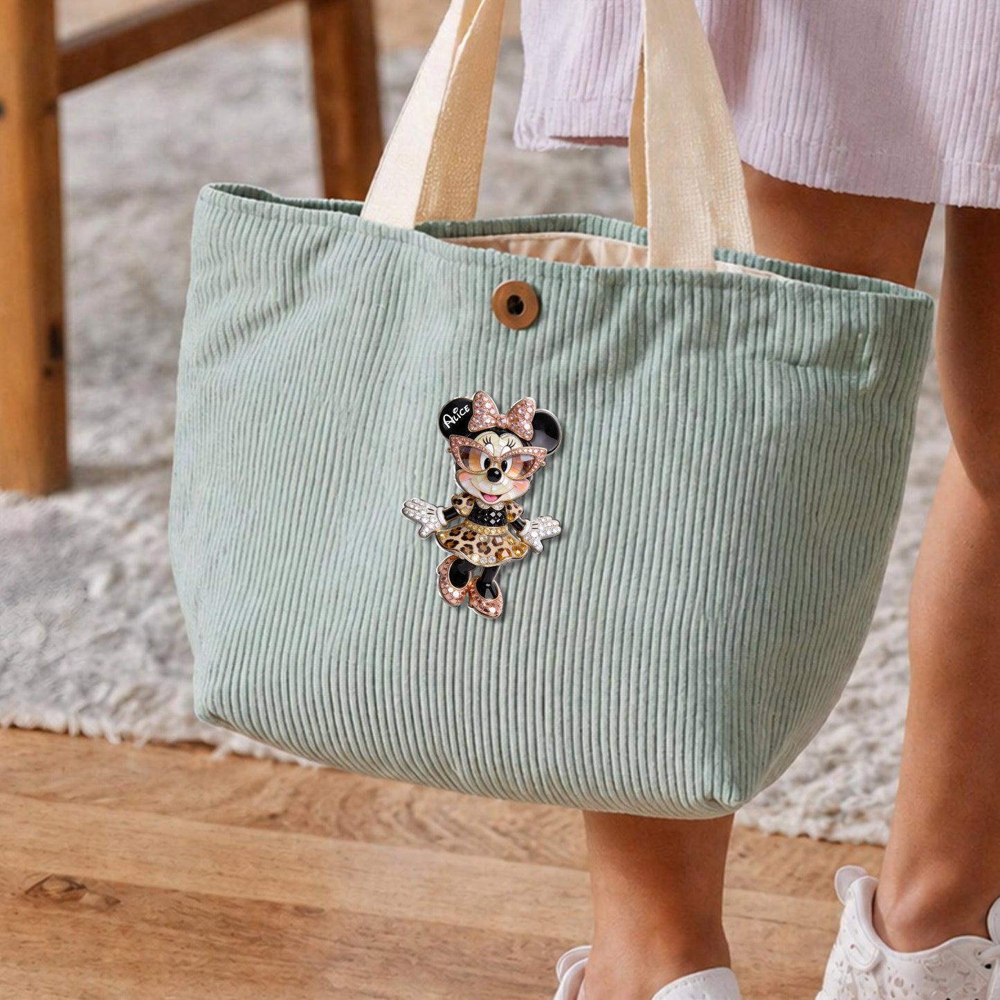 Cute Mouse - Personalized Mouse 3D Embossed Enamel Pin