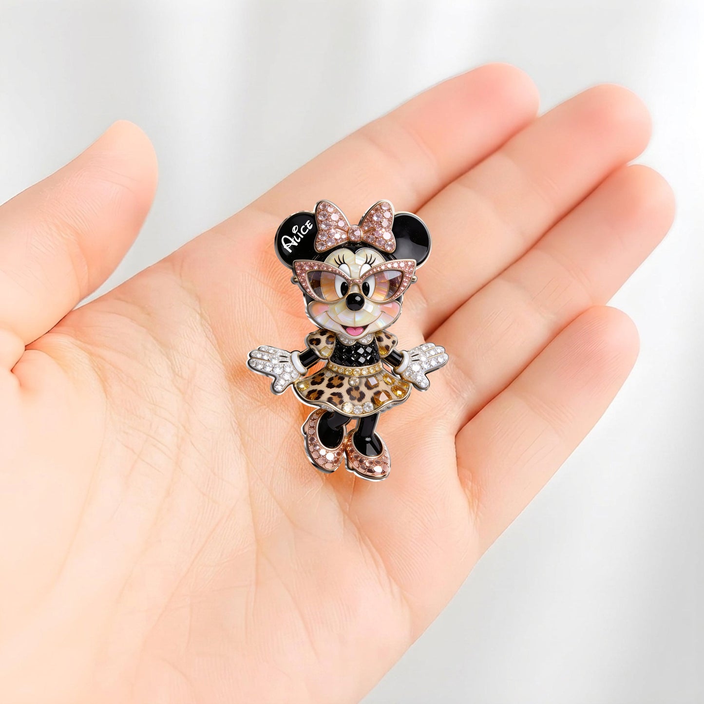 Cute Mouse - Personalized Mouse 3D Embossed Enamel Pin