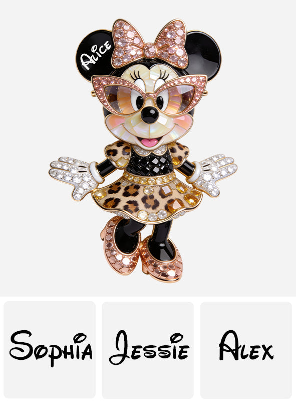 Cute Mouse - Personalized Mouse 3D Embossed Enamel Pin