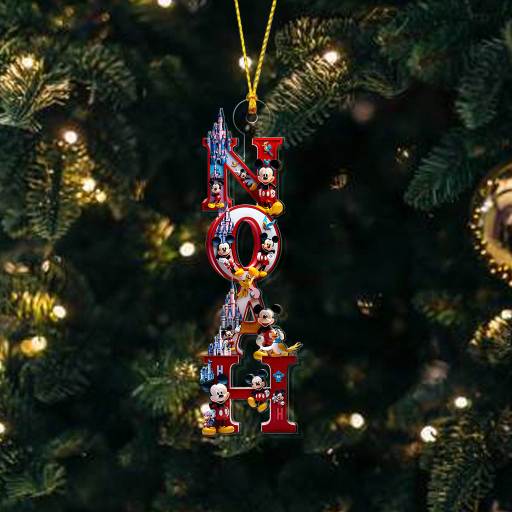 Perfect Magical Name Letter - Personalized Mouse Transparent Ornament
