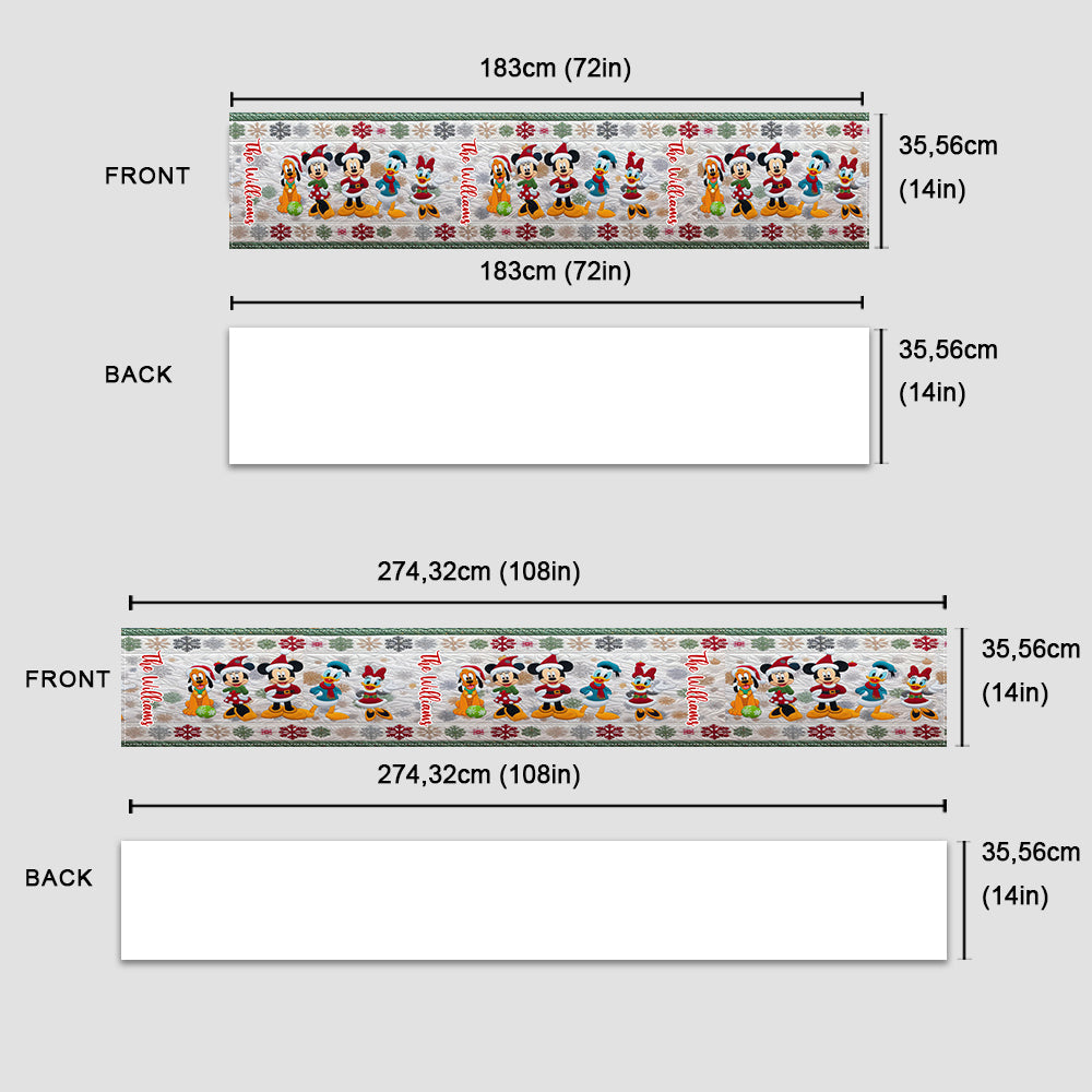Magical Christmas - Personalized Mouse Table Runner
