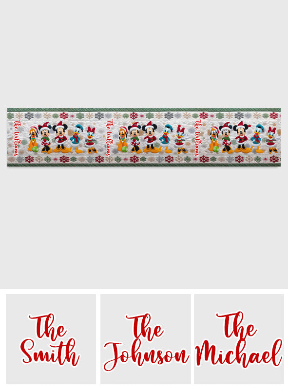 Magical Christmas - Personalized Mouse Table Runner