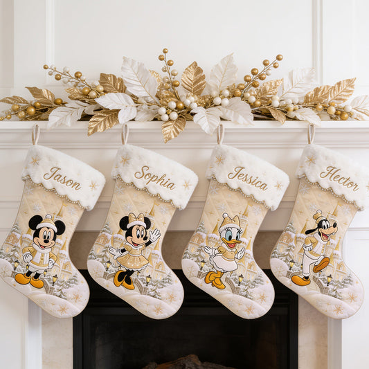 Magical Christmas - Personalized Mouse Shaped Christmas Stocking