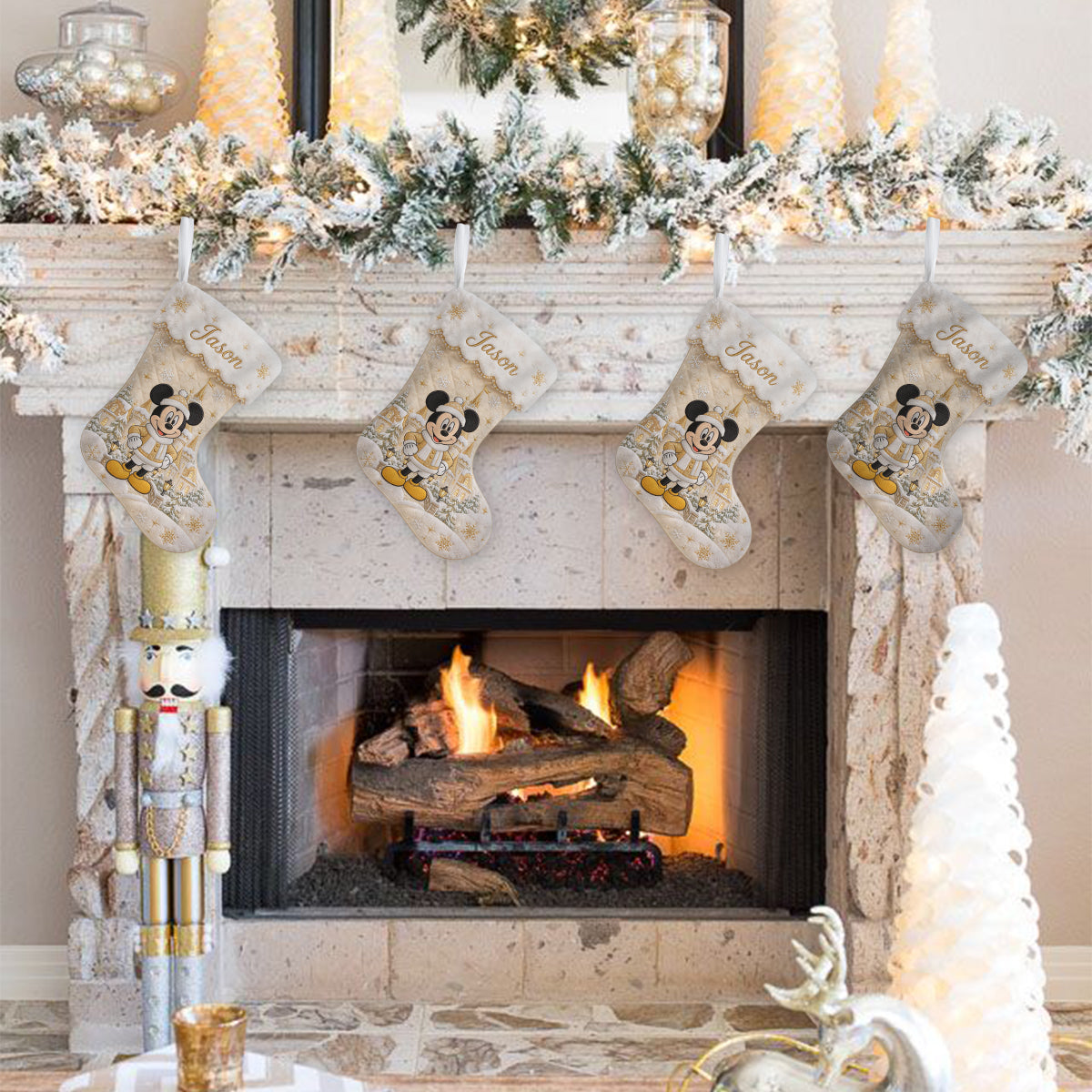Magical Christmas - Personalized Mouse Shaped Christmas Stocking