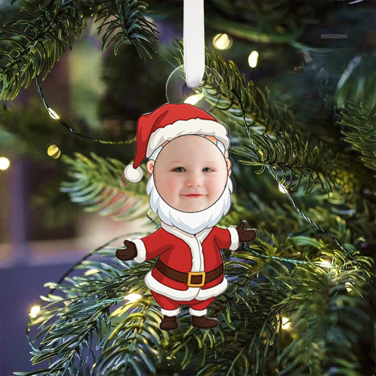 Merry Christmas - Personalized Mouse Folded Advent Calendar With Ornaments