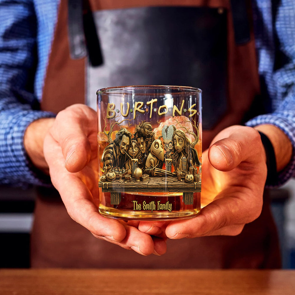 Burton's F.R.I.E.N.D.S.H.I.P - Personalized Nightmare Whiskey Glass