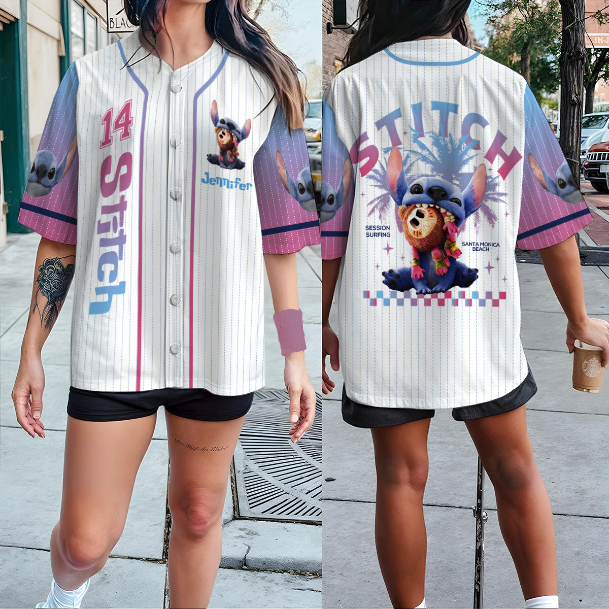 Ohana Means Family - Personalized Ohana Baseball Jersey
