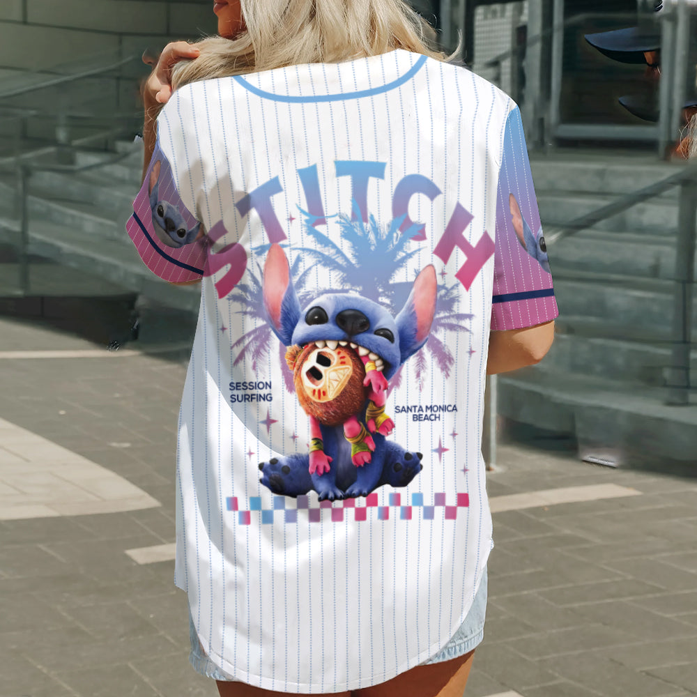 Ohana Means Family - Personalized Ohana Baseball Jersey