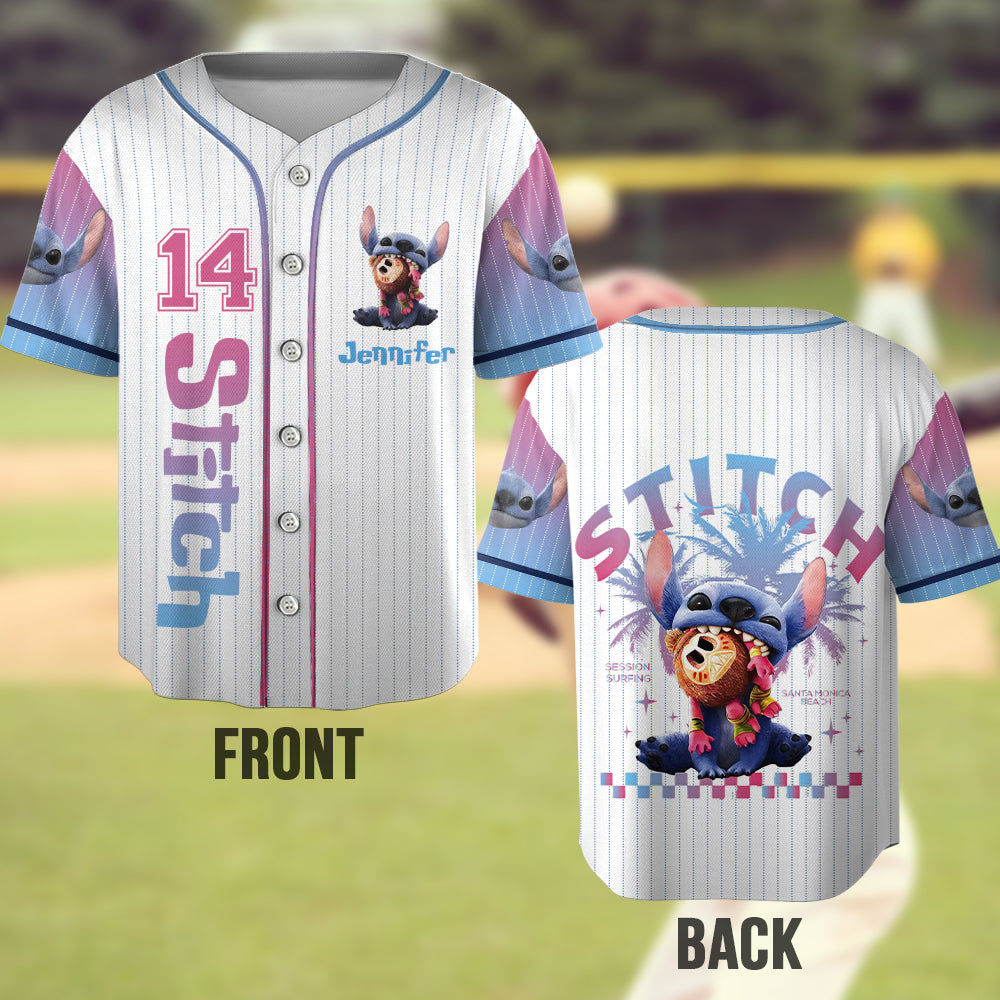 Ohana Means Family - Personalized Ohana Baseball Jersey