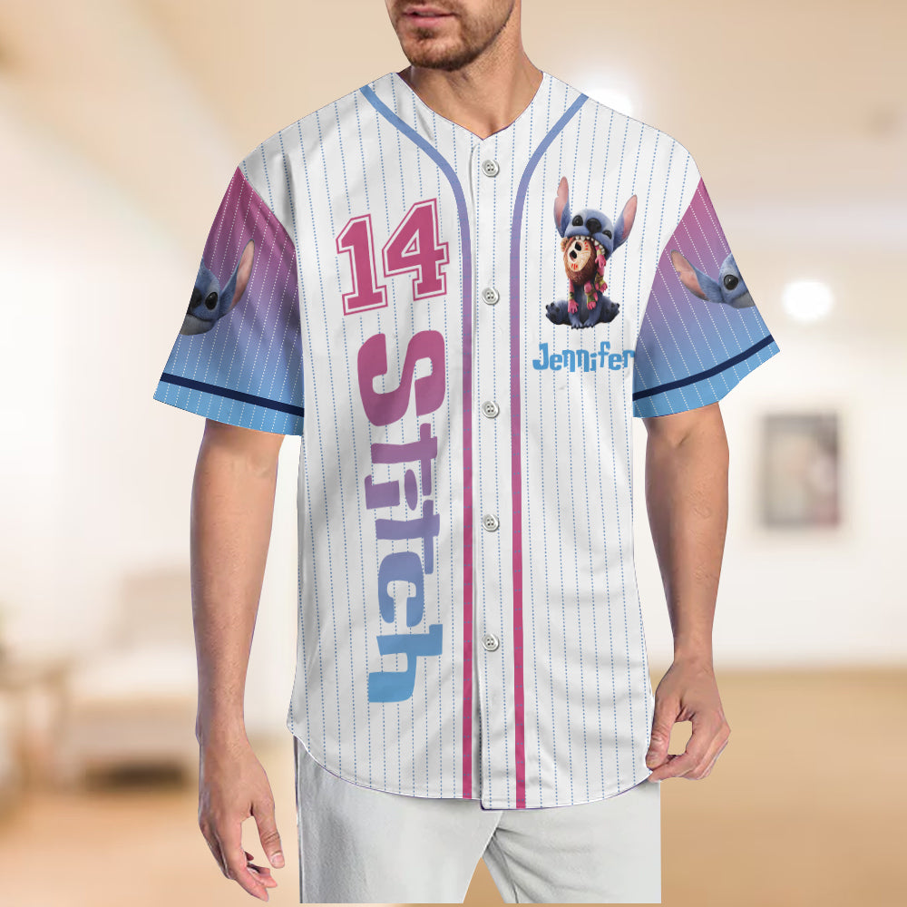 Ohana Means Family - Personalized Ohana Baseball Jersey