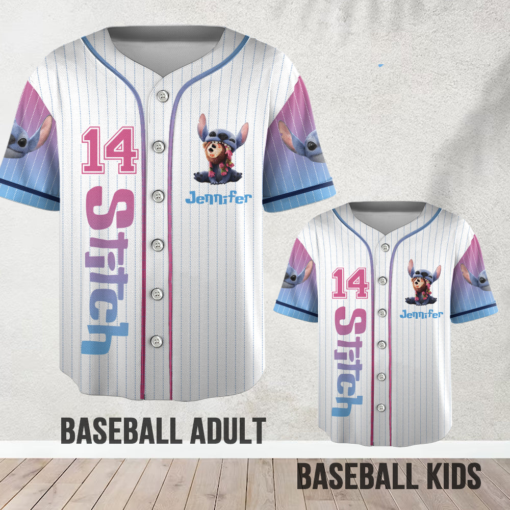 Ohana Means Family - Personalized Ohana Baseball Jersey