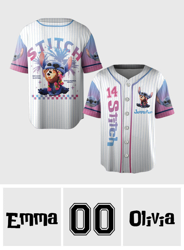 Ohana Means Family - Personalized Ohana Baseball Jersey