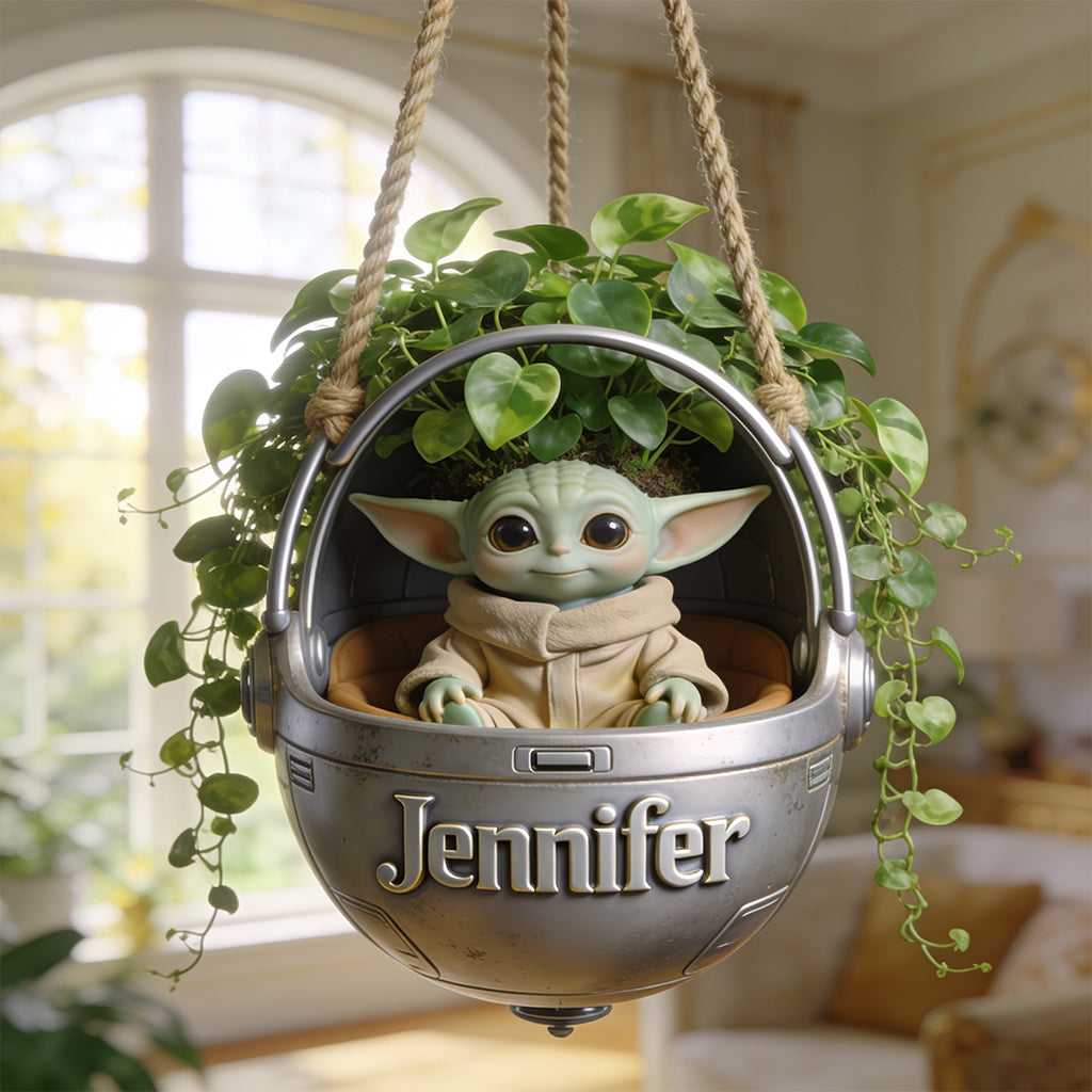 Baby Green - Personalized The Force Hanging Pot