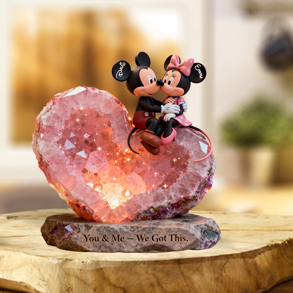 You & Me We Got This - Personalized Mouse Custom Shaped Acrylic Plaque