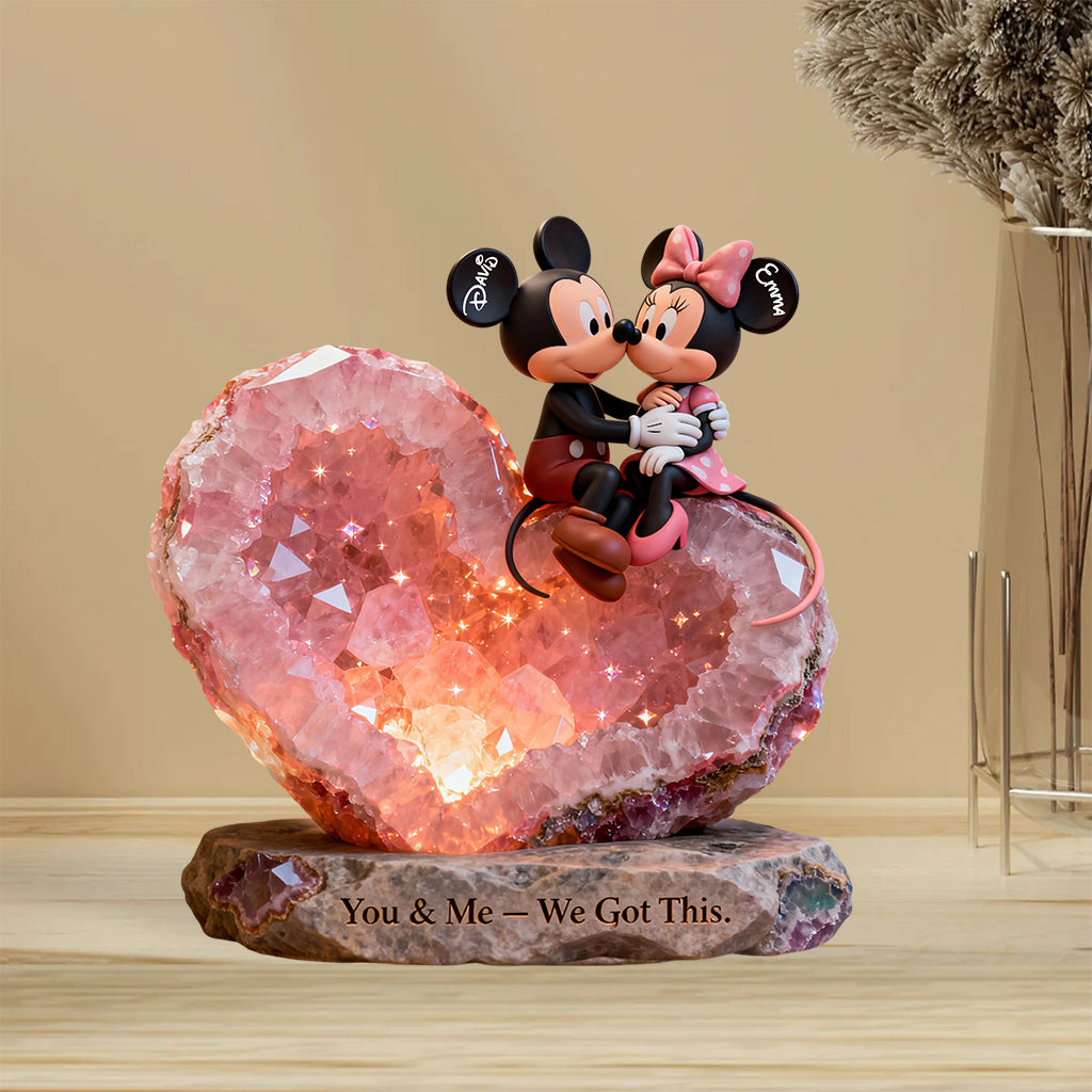 You & Me We Got This - Personalized Mouse Custom Shaped Acrylic Plaque