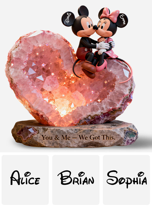 You & Me We Got This - Personalized Mouse Custom Shaped Acrylic Plaque