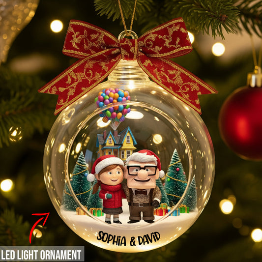 You Are My Adventure - Personalized Couple LED Light Ornament