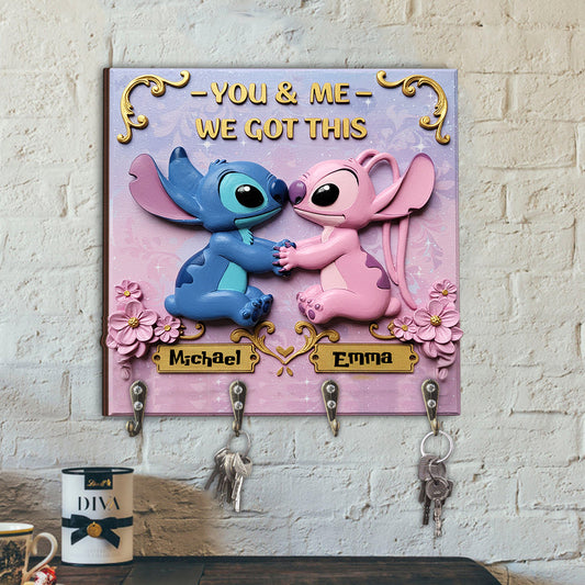You & Me We Got This - Personalized Ohana Custom Shaped Key Rack