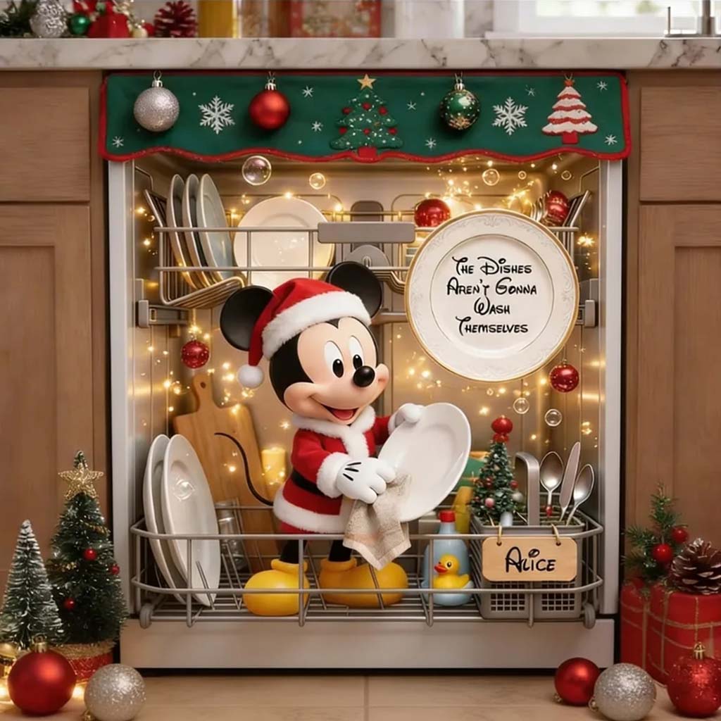 The Dishes Aren't Gonna Wash Themselves - Personalized Mouse Dishwasher Cover