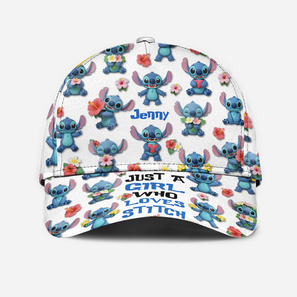 Just A Girl Who Loves Ohana - Personalized Ohana Classic Cap