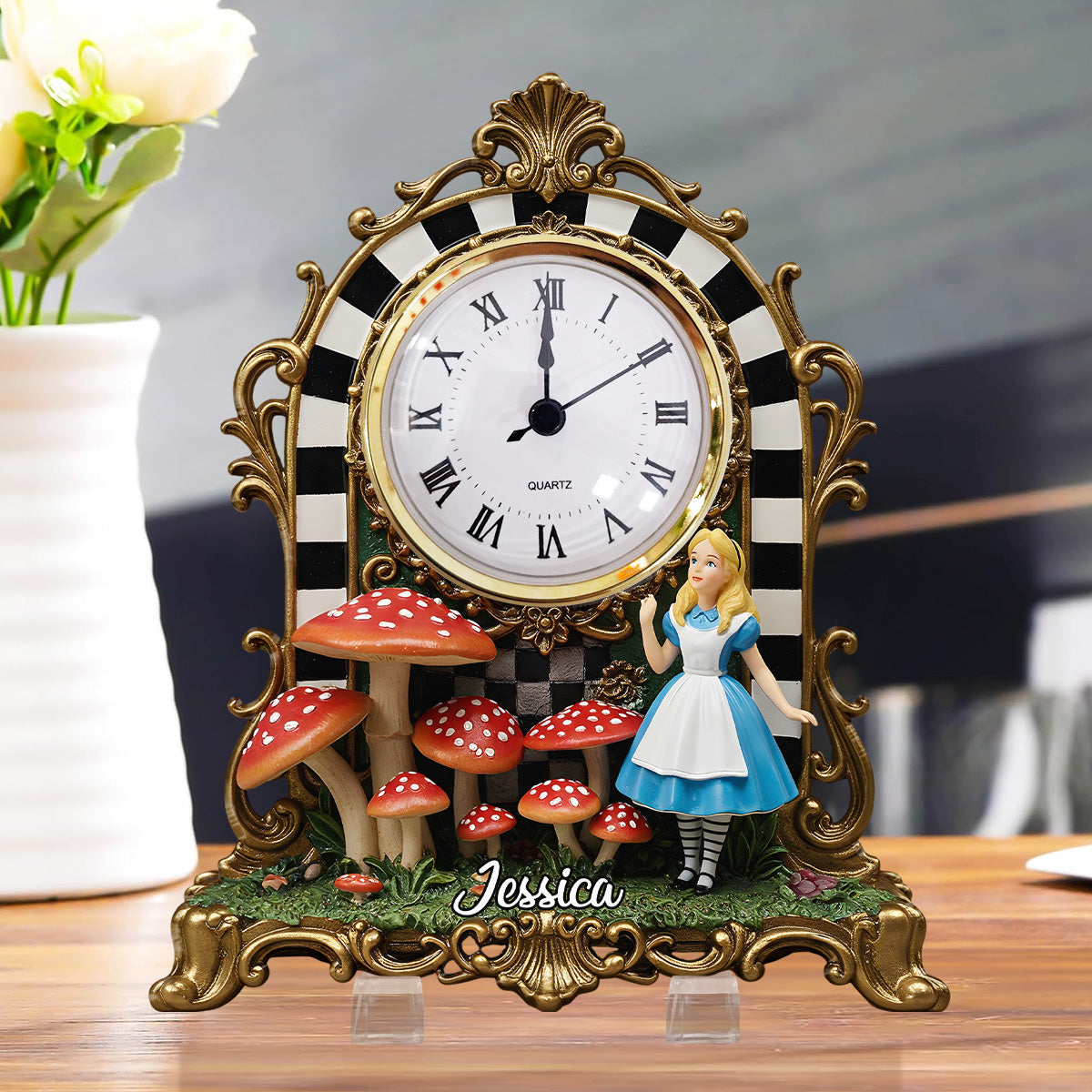 Wonderful World - Personalized Magical Acrylic Clock Plaque