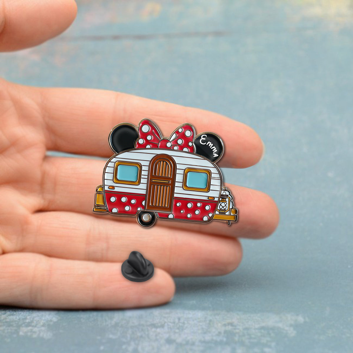 Outdoor Adventure Mouse Couple - Personalized Mouse Pin