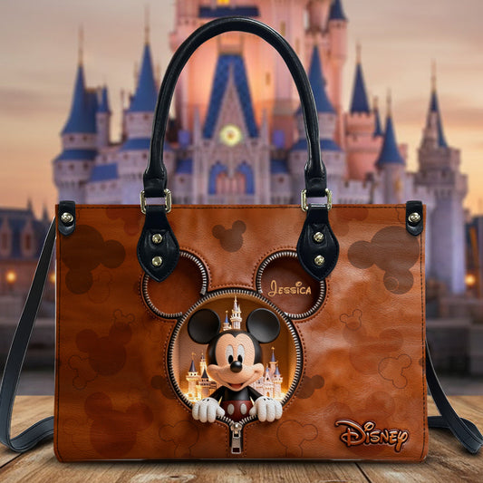 Magical Moments - Personalized Mouse Leather Handbag